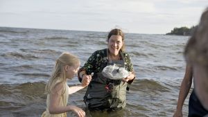 Agnes Koskinen och Ulrika Bengts vid inspelningen av Iris. Med Ulrika Bengts ögon