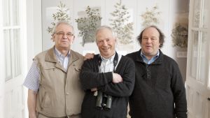 De nuvarande naturväktarna Björn Federley, Jörgen Palmgren och Anders Albrecht
