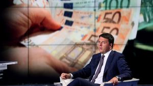Premiärminister Matteo Renzi. Premiärminister Matteo Renzi i italiensk tv den 9 september 2014