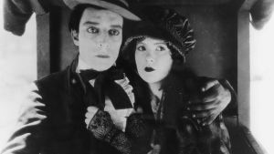Buster Keaton ja Natalie Talmadge elokuvassa Ruutia, räminää ja rakkautta Buster Keaton ja Natalie Talmadge elokuvassa Ruutia, räminää ja rakkautta