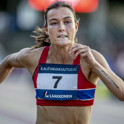 Alina Strömberg sprang i mål som fyra.