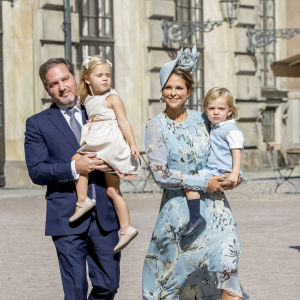 Prinsessan Madeleine med familj. 