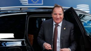 Stefan Löfven under EU-toppmötet i Bryssel den 2 juli. Stefan Löfven under EU-toppmötet i Bryssel den 2 juli.