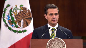 Mexikos president Enrique Peña Nieto har sagt ifrån flera gånger. Mexicos president Enrique Peña Nieto.