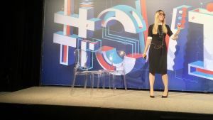 Magdalena Golebiewska föreläser ofta om blockkedjeteknologins ljusa framtid. Magdalena Golebiewska föreläser om kryptovaluta