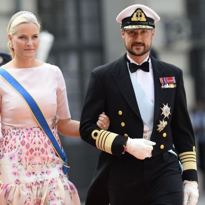 Kronprinsessan Mette-Marit och kronprins Haakon av Norge