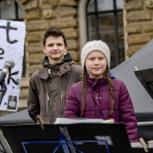 Greta Thunberg.
