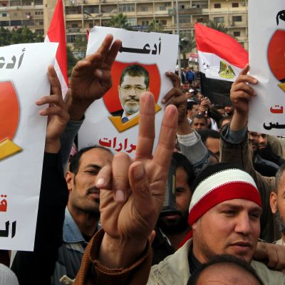 Demonstraion i Kairo för president Mohammed Mursi