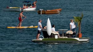 Skönt för både växter och människor på Donau, Wien 25.6.2019 Skönt för både växter och människor på Donau, Wien 25.6.2019