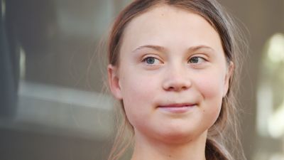 Greta Thunberg deltog i en klimatstrejk i staden New York den 20 september 2019.