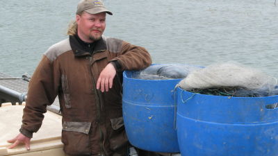 Bo-Erik Rosin är yrkesfiskare på Nagu Aspholm