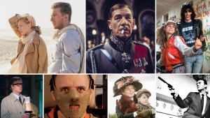 Ylävasemmalta myötäpäivään: Englantilainen potilas, Rikhard III, Rock'n'Roll High School, Mantshurian kandidaatti, Z: Amazonin kadonnut kaupunki, Uhrilampaat, Miljardin dollarin aivot Kollaasi Teeman alkuvuoden 2020 elokuvista, ylävasemmalta myötäpäivään: Englantilainen potilas, Rikhard III, Rock'n'Roll High School, Mantshurian kandidaatti, Z: Amazonin kadonnut kaupunki, Uhrilampaat, Miljardin dollarin aivot