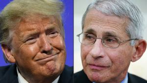 Virusråden från President Trump och chefsepidemiolog Fauci har alltid sett olika ut, men numera är Fauci inte inbjuden på presskonferenser i Vita huset längre. Virusråden från President Trump och chefsepidemiolog Fauci har alltid sett olika ut, men numera är Fauci inte inbjuden på presskonferenser i Vita huset längre.
