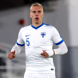 Juho Hyvärinen – med spel i U21-landslaget på meritlistan – lämnade Rovaniemi efter degraderingen till division 1. Juho Hyvärinen i U21-landslaget.