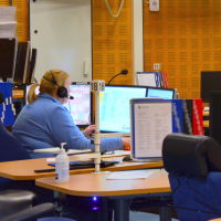 Alarmcentralen vid Vasa nödcentral.