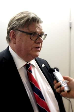 Utrikesminister Timo Soini.