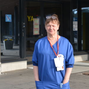 Servicechef Ann-Katrin Brandtberg på Vasa centralsjukhus.