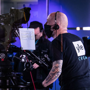 En kameraman på Yle.