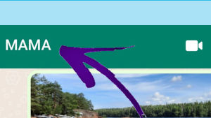 Merkkiääni vaihdetaan henkilön tai ryhmän kohdalta. Kuvassa Android-puhelin. Kuvakaappaus WhatsAppista: Yksilöllisen viestiäänen laitto Androidiin.