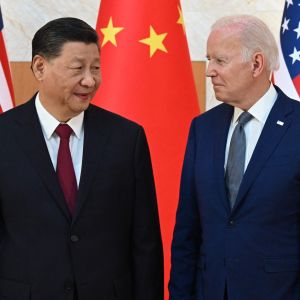 Kinas ledare Zi Jinping och USA:s president Joe Biden möttes i anslutning till G20-toppmötet i Indonesien den 14 november 2022.