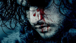Game of Thrones, 6. kausi. Game of Thrones 6. kauden key image: Jon Snow, jonka silmistä vuotaa verta.