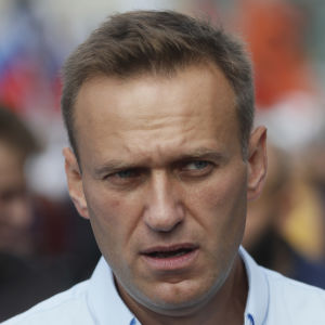 Aleksei Navalnyi viime vuoden heinäkuussa mielenosoituksessa Moskovassa.