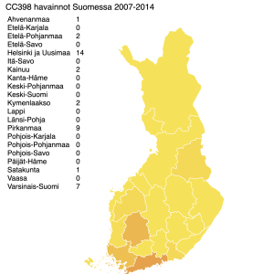 Suomen kartta CC398