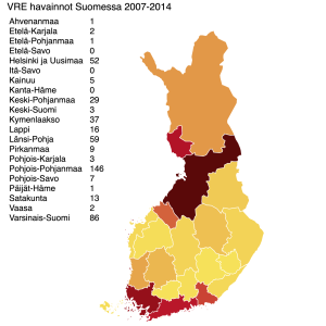 Suomen kartta VRE