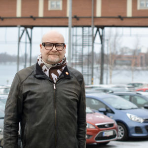 Peter Ehrström vid Akademill i Vasa.