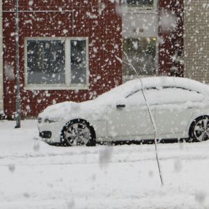 Snöfall i Lappland 14.9.2021