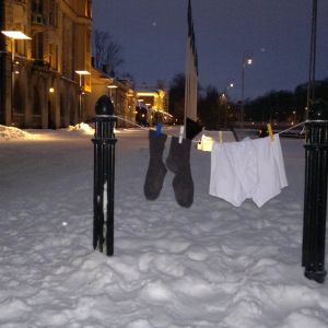 Tvätt på tork i centrum av Åbo