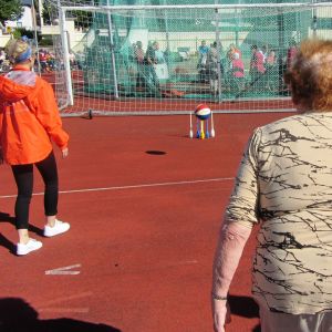 Bowling stod på programmet vid de olympiska spelen för äldre i Borgå