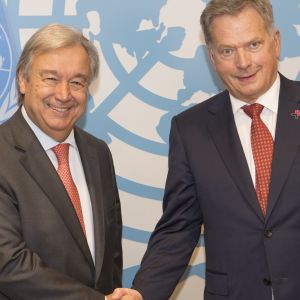 Tasavallan presidentti Sauli Niinistön isännöimaan tilaisuuteen osallistuu mm. YK:n pääsihteeri António Guterres.