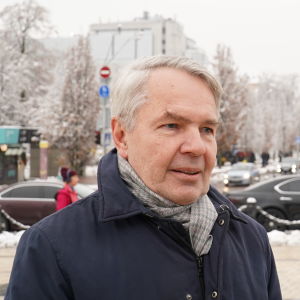 Ulkoministeri Pekka Haavisto Kiovassa