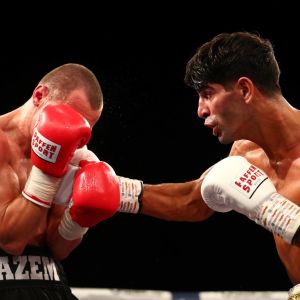 Hadi Srour (till höger) besegrade Jvgenij Vazem den 17 augusti.