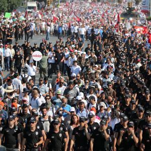 Hundratusentals turkar marscherade i den så kallade Rättvisemarschen från Ankara till Istanbul under 25 dagar i juni och juli 2017. Rättvisemarschen i Turkiet sommaren 2017.