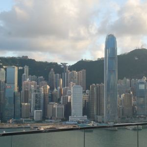 Hongkongs finansdistrikt.