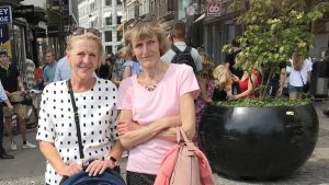 Birgitte och Marianne Thulin tycker att klimat och miljöfrågor är viktigast i valet. Systrarna Birgitte och Marianne Thulin.
