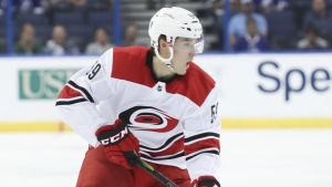 Janne Kuokkanen har spelat NHL-hockey under hösten. Janne Kuokkanen.