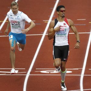 Oskari Mörö blev fyra i förra årets EM-final där guldet gick till Yasmani Copello. Oskari Mörö och Yasmani Copello, EM 2016.