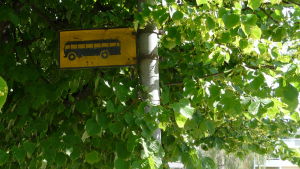 I Vörå kan invånarna åka till demonstrationen med buss som betalas av kommunen. Busshållplats