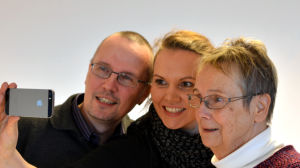 Lena Selén och Dan Idman var Yle Västnylands fredagssnackare den 18 mars. -