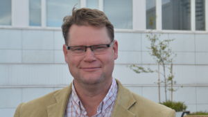 Raseborgs tekniska direktör Jan Gröndahl deltog i uppvaktningen. Jan Gröndahl.