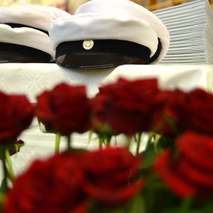 Studentmössa och ros