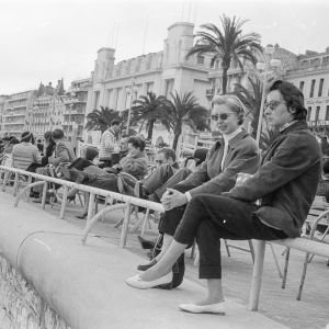 Strandpromenaden i Nice, Promenade des Anglais år 1958.