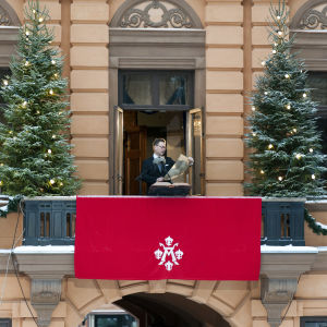 Protokollchef Mika Akkanen har utlyst julfreden i Åbo sedan 2013.
