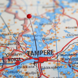 Karta över Tammerfors.