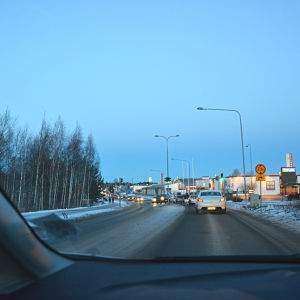 Bilkö under vintern i Stenhaga i Vasa