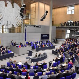Tyska förbundsdagen under fredagens session. 30.6.2017