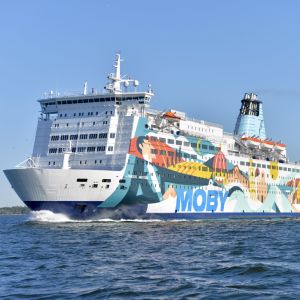 Moby SPL:s kryssningsfartyg Princess Anastasia utanför Helsingfors 21.5.2018.